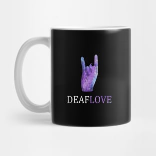 Deaf Love The Sign Associated With American Sign Language Mug